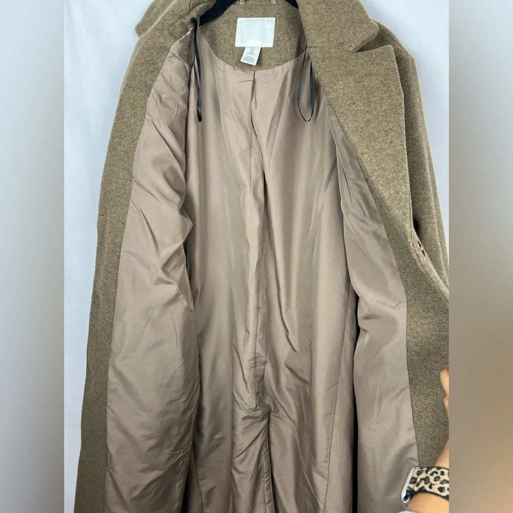 H&M women’s Brown Trench Coat,size medium - Picture 5 of 13